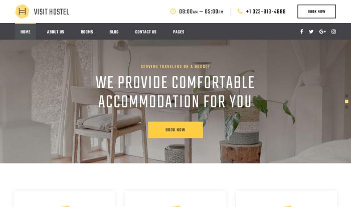 城市休闲旅馆官网模板