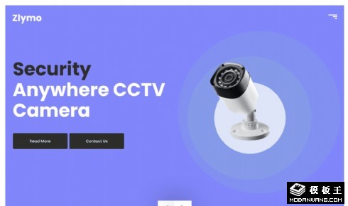 监控安全设备系统响应式网页模板