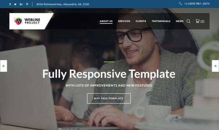 精英创意商务着陆页模板