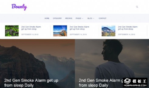 发现日志动态响应式网页模板