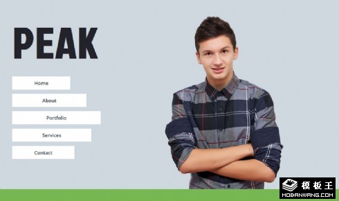 个人作品服务信息响应式网页模板