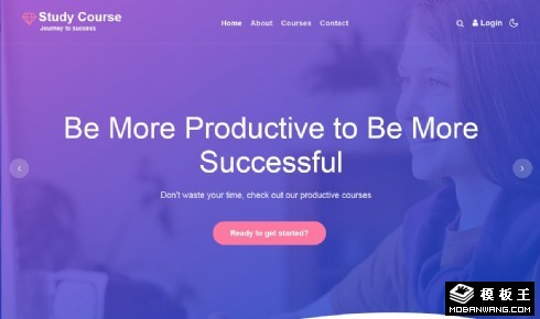 商业讲座活动响应式网页模板