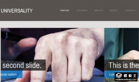 信息动态介绍通用网站模板