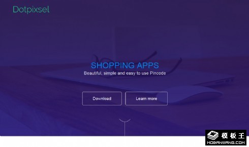 数字按键设计响应式网页模板
