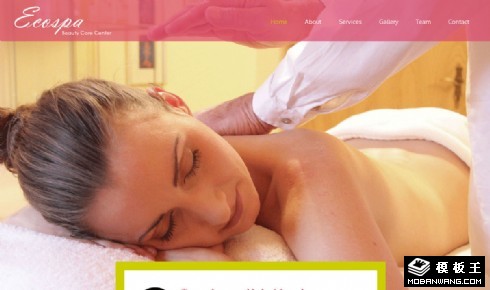 SPA保养响应式网页模板