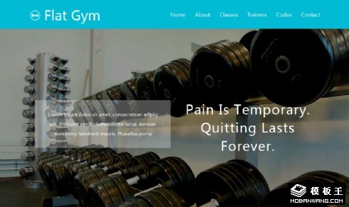 健身房健身指导响应式网页模板