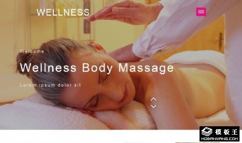 健康养生SPA响应式网页模板