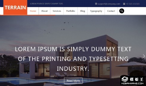 商务企业展示响应式网站模板