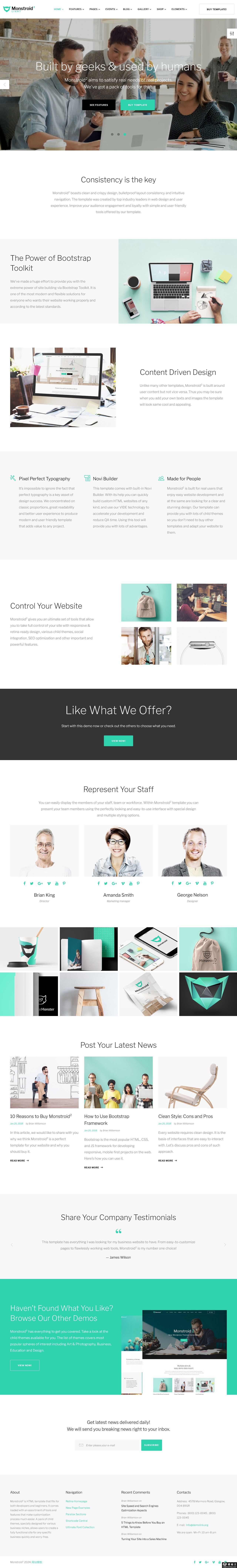 创意多功能企业网站模板-PC预览