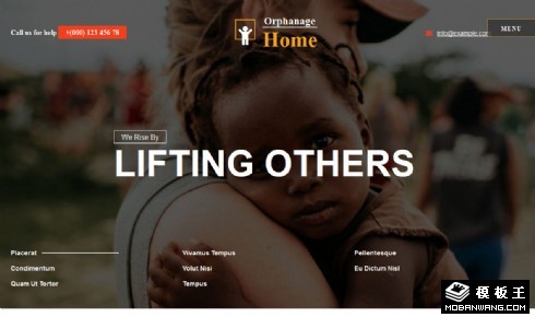 孤儿之家慈善响应式网站模板