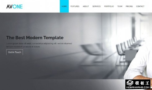 商务业务展示动态响应式网页模板