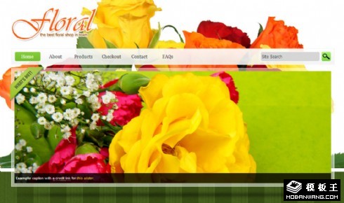 花国花店商城网页模板