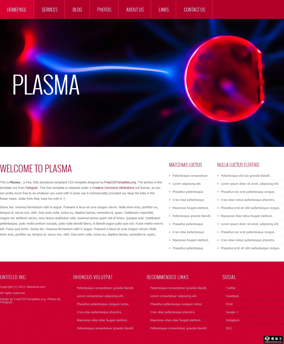 细胞生物研究网页模板