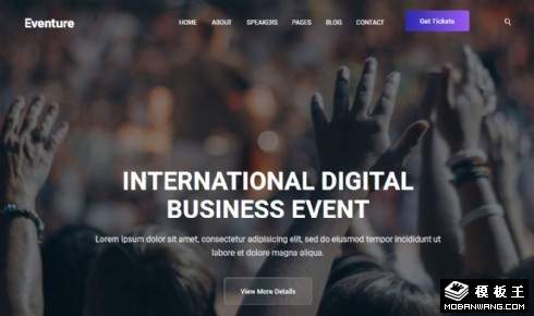 国际数字商务活动响应式网站模板