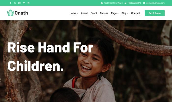 全能慈善公益组织网站模板