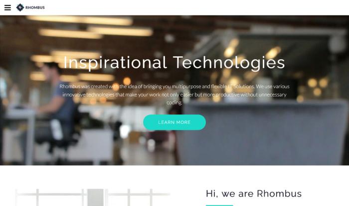 创新企业数字化服务单页模板