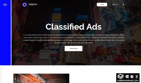 智慧广告服务响应式网页模板