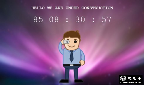 摄影网站建设中倒计时网页模板