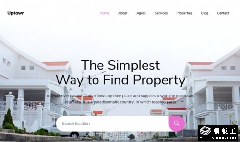 房产投资经纪响应式网页模板