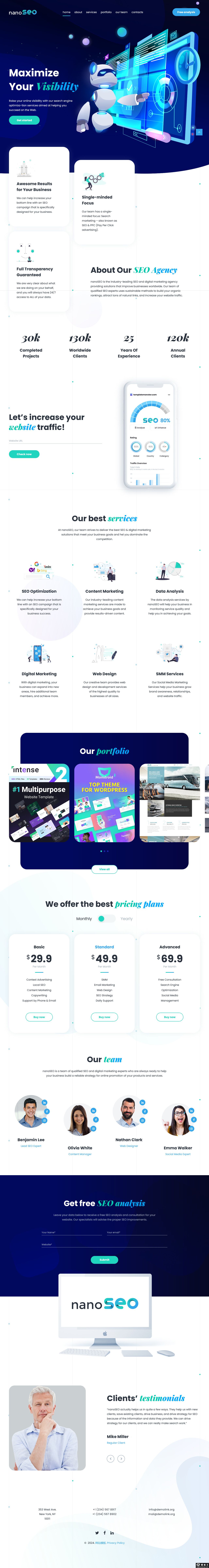 SEO营销单页面模板-PC预览