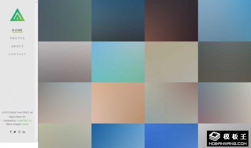 产品图片信息展示响应式网站模板