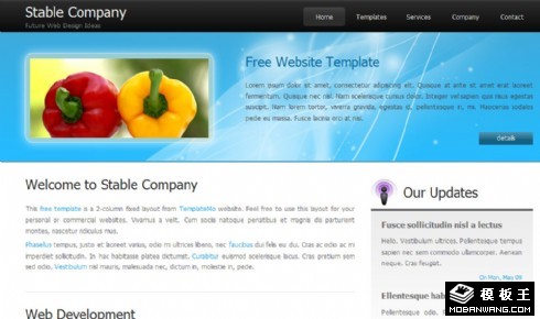 农产品动态介绍展示网页模板