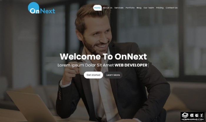 业务创新展示网页模板