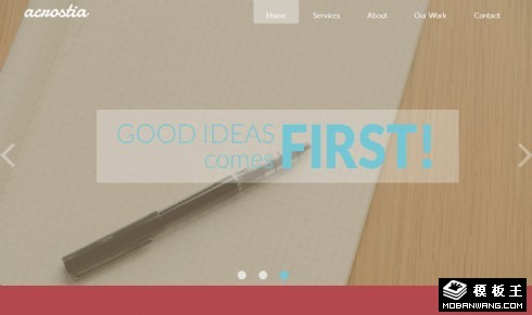 扁平响应式信息展示网页模板