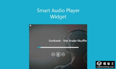 智能音频播放器组件网页模板