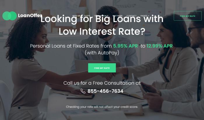 金融贷款服务平台网站模板