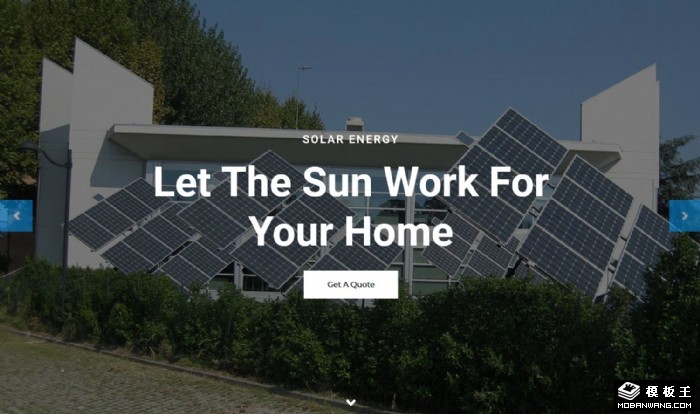 太阳能光伏板网页模板