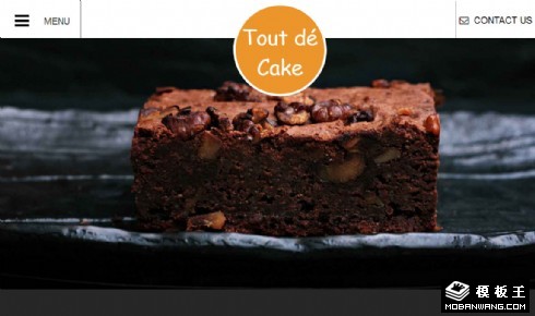 精美蛋糕展示介绍响应式网页模板