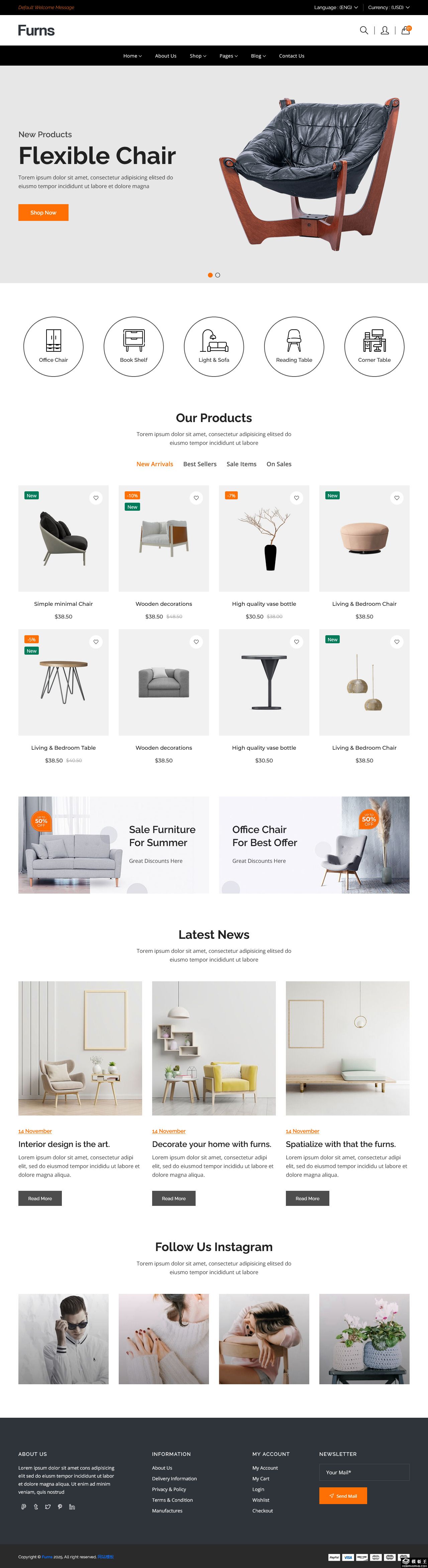 全能家具电商网站模板-PC预览