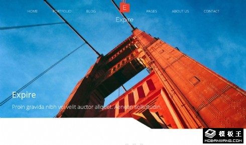 企业经营范围介绍响应式网页模板