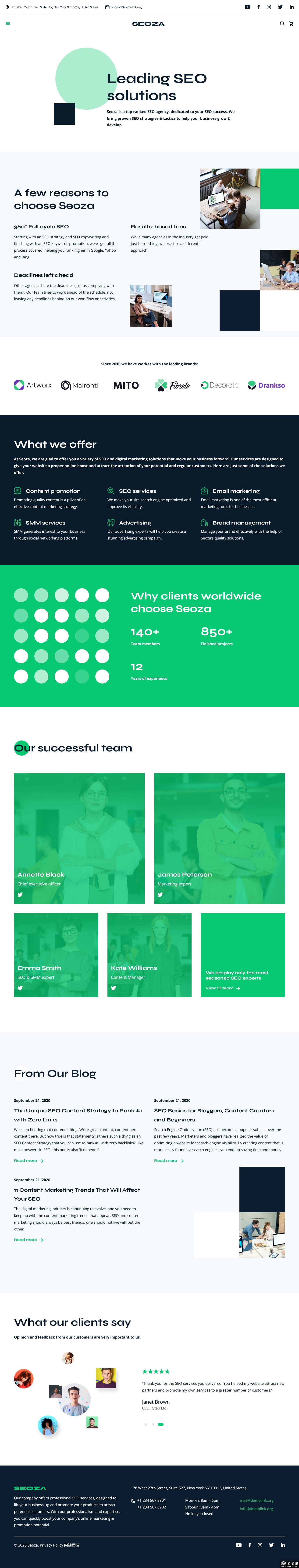 SEO营销专家网站模板-PC预览