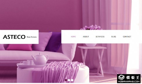 室内家居设计师响应式网页模板