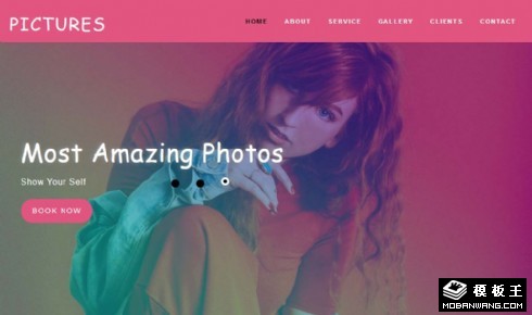 摄影展览项目展示响应式网站模板