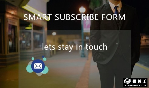 智能邮件订阅响应式网页模板