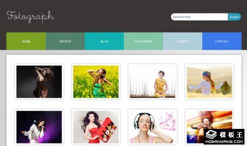 照片图库网页模板
