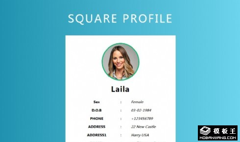 个人技能动态组件模板