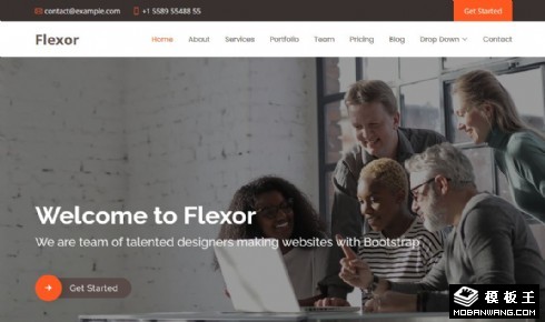 创意数字研发动态响应式网页模板