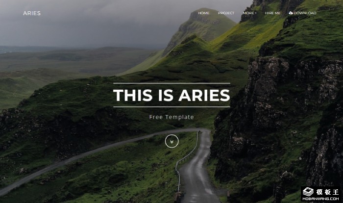 图文作品展示网页模板