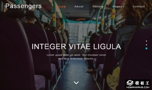 客运服务中心响应式网页模板