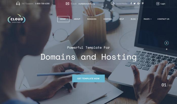 云主机托管IDC网站模板
