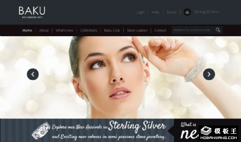 高端首饰品牌网站模板