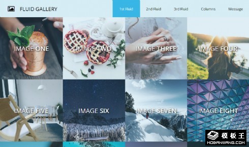 图片相册展示响应式网页模板