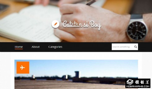 简洁个人博客响应式网页模板