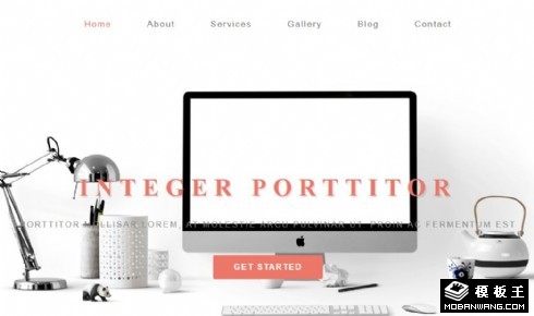 创意桌面摆件响应式网页模板