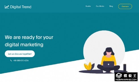 数字化产品分析响应式网页模板