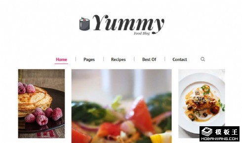 美食制作日志响应式网站模板